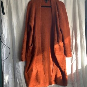 Long Fuzzy Forever 21 Cardigan Size L